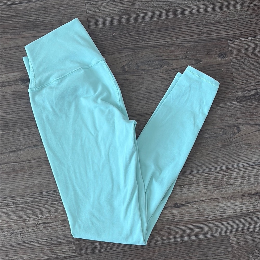 ALO HIGH RISE FULL LENGTH 28” MINT LEGGINGS WOMENS SMALL - Picture 1 of 5